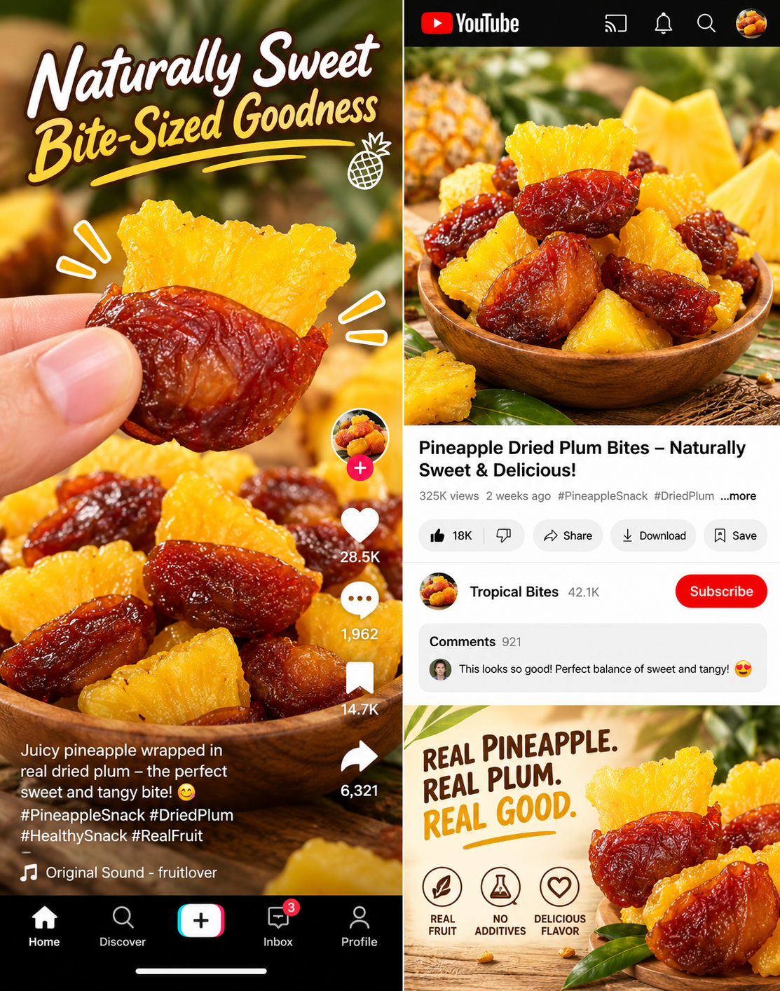 Sweet. tangy. chewy. seriously delicious-Plum Stuffed Pineapple-A