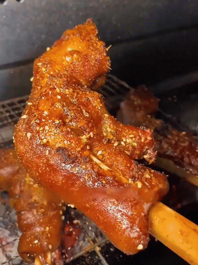 🐑BBQ-Flavored Braised Charcoal-Roasted Sheep Hooves-918